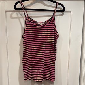 Amo tank - stripe with tie dye